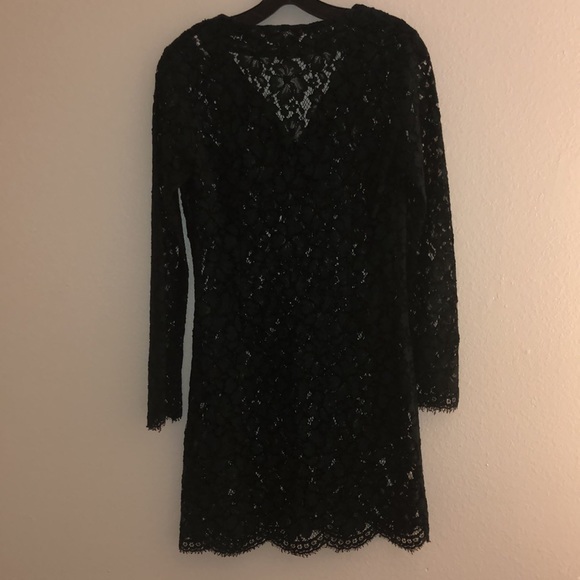 Sandro Paris lace Forest green dress sz 2 - Picture 4 of 9